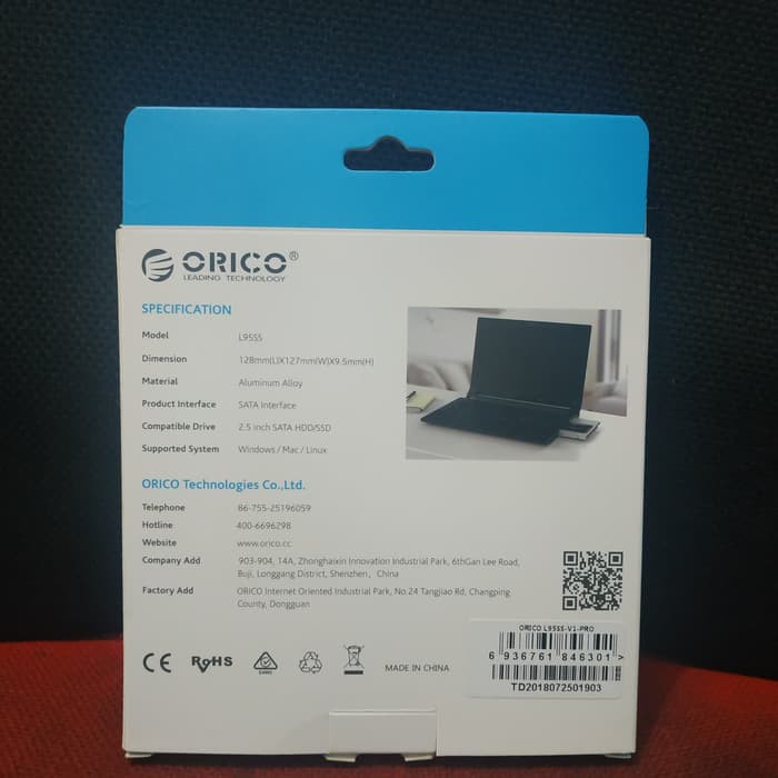 Orico Hdd caddy 9.5mm sata - L95ss