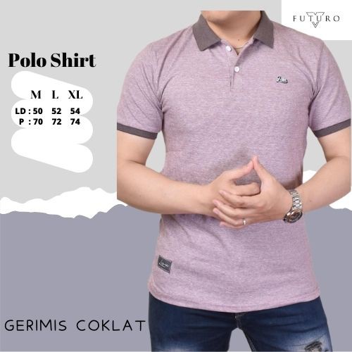 kaos polo shirt pria kerah kombinasi / kaos kerah premium