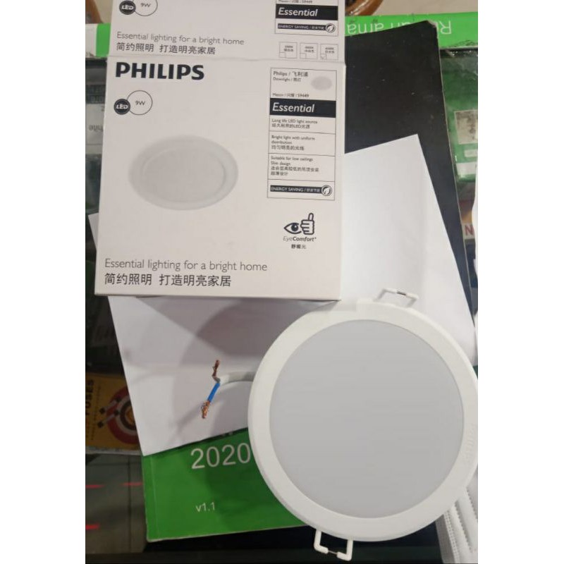lampu downlight philips 9 watt meson warna putih