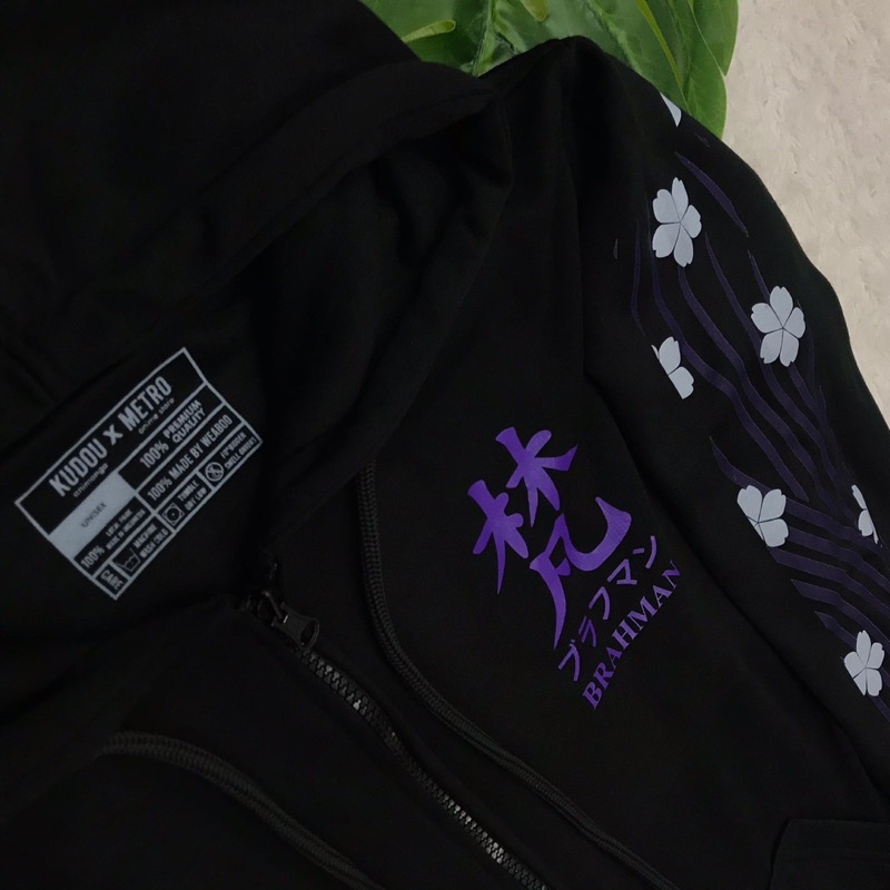 Jaket Brahman Gang Black Kawaragi Senju V2 Anime Manga Tokyo Revengers Premium Cotton Fleece