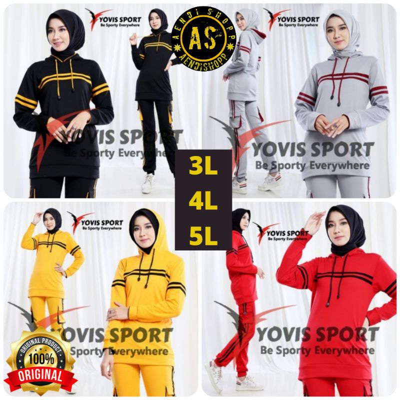 Setelan Olahraga Wanita Jumbo Muslim Muslimah Baju Stelan Senam Aerobic Zumba Cewek Murah Terbaru