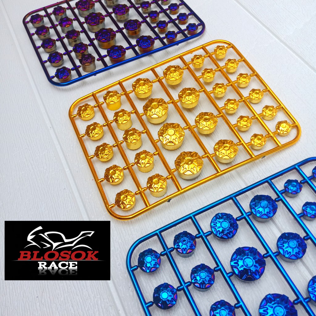 TUTUP BAUT VARIASI MEREK CR7 MONEL COVER BAUT 8 10 12 14