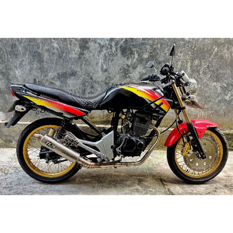 knalpot tiger gl mp cb cbx strada 200 by tlr mufler original