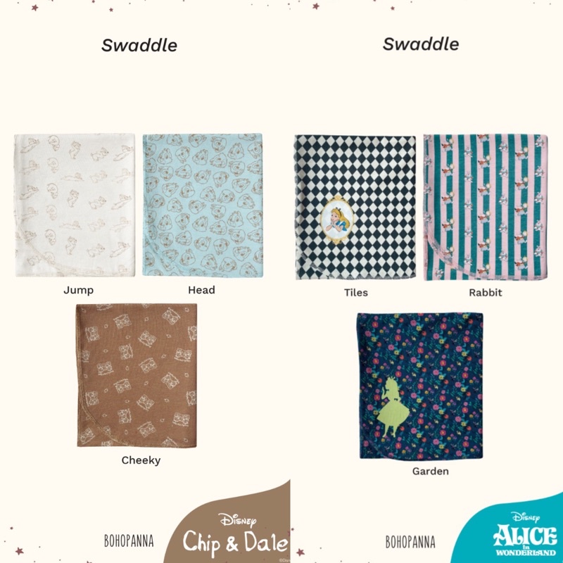 BOHOPANNA SWADDLE DISNEY / BOHOPANNA Bedong Bayi 100 Katun Sangat Nyamanh