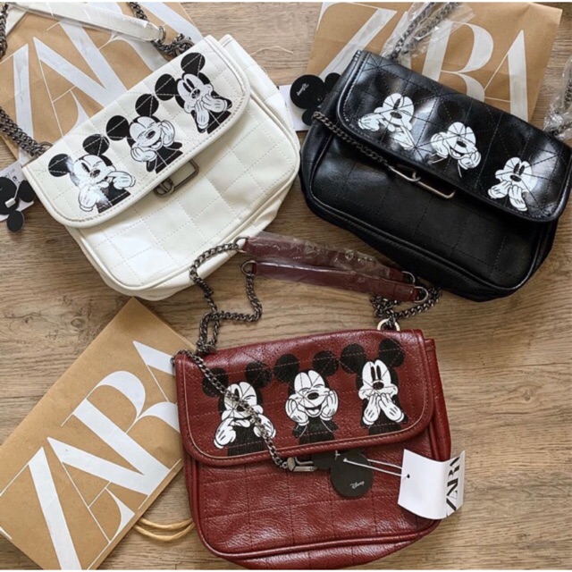 Zara mickey mouse bag zr mickey tas branded original murah tas selempang wanita