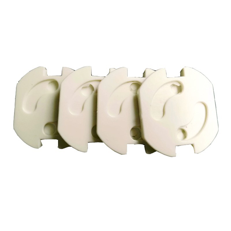 Grab Medan Safety Socket Plug Listrik EU Spring Style - ZC6001 - Putih