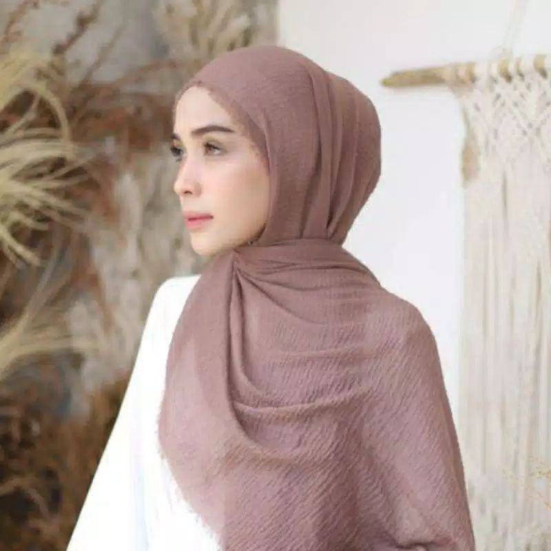 Jilbab Pashmina Instan Arabian Shawl Original Hijab Premium Hijab Import Jilbab Import Shawl Crinkle