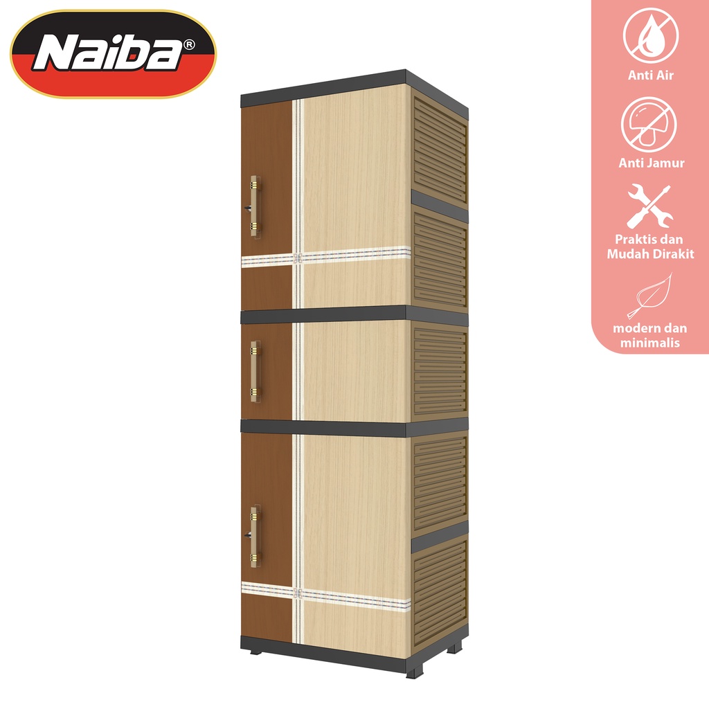 NAIBA - Lemari Nacase Susun 5 - lemari plastik
