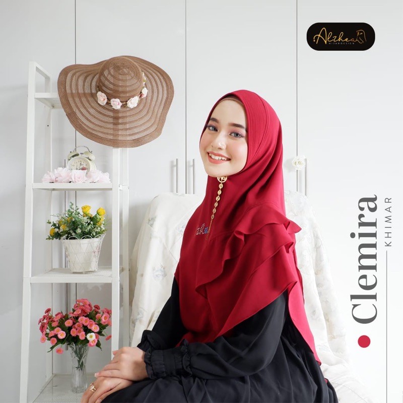 Khimar Ceruty Babydoll Premium CLEMIRA