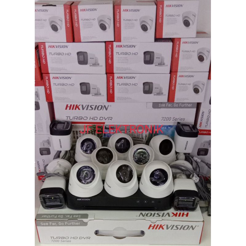 paket cctv hikvision 5mp 16 channel 12 camera hikvision 5mp