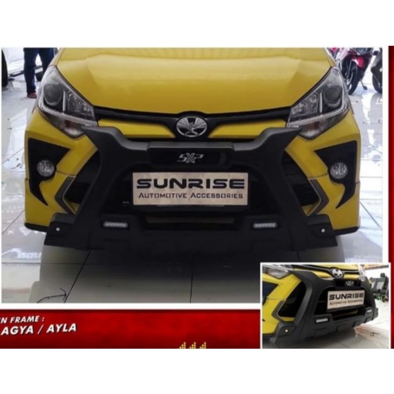 Bumper bamper tanduk depan X SXR TRD DRL LED 5 agya ayla abs plastik semua type