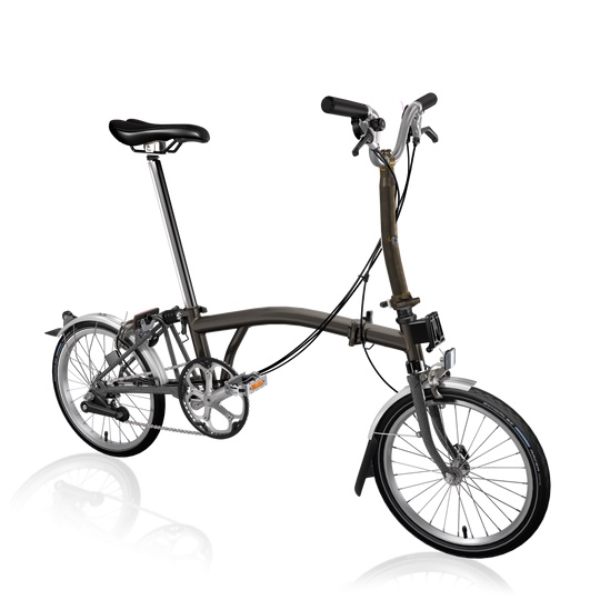 SEPEDA LIPAT BROMPTON M6L - GLOSS BLACK LACQUER/GLOSS BLACK LACQUER