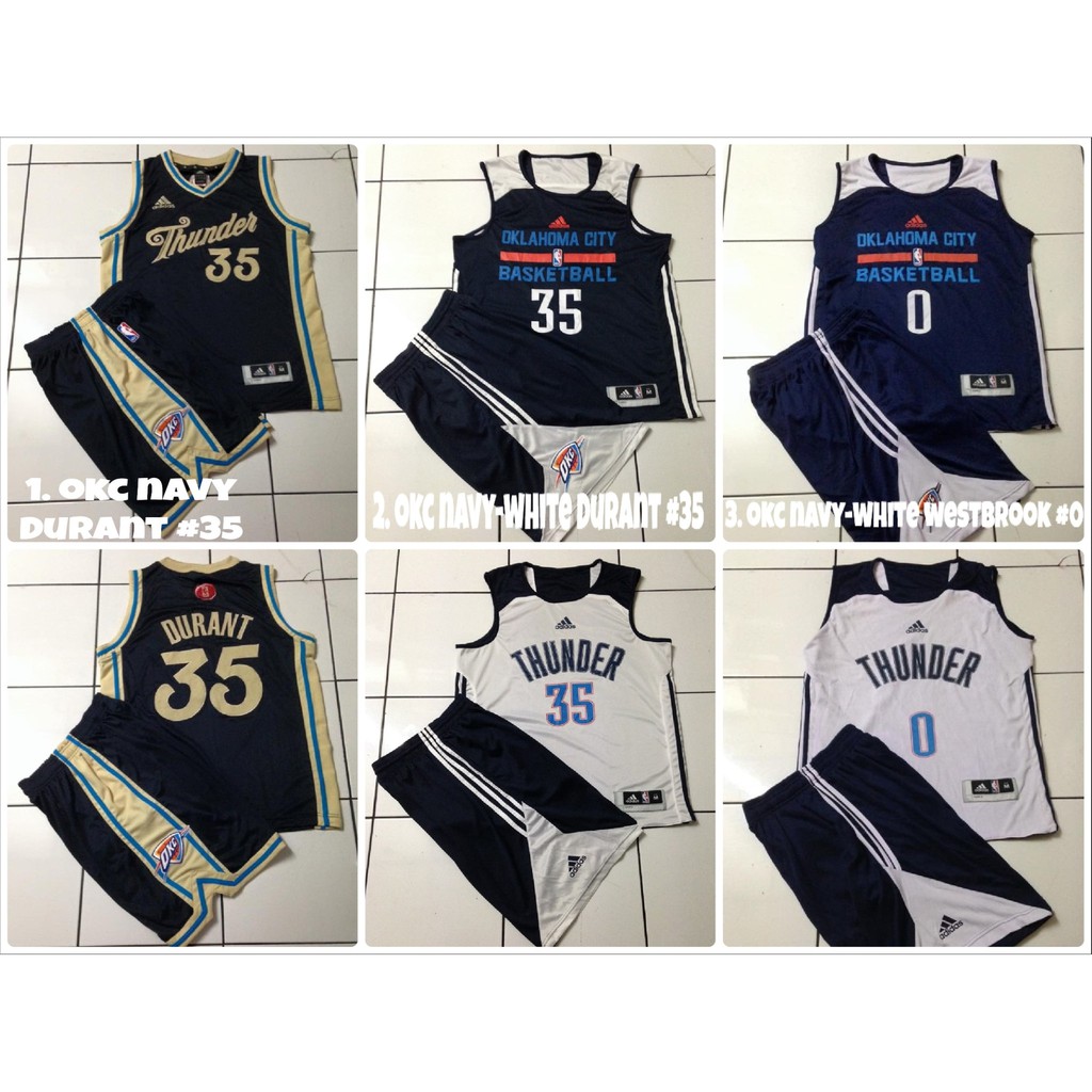 Jersey Setelan Basket NBA Oklahoma City Thunder