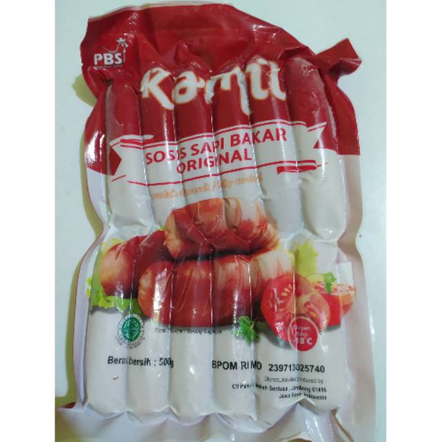 

Kamil sosis sapi bakar mini jumbo 10cm isi 10/12bj 500gr