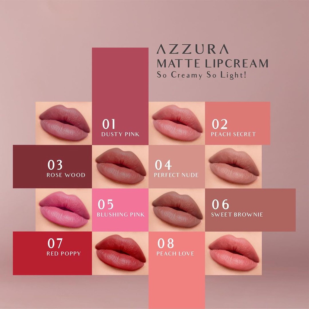 AZZURA MATTE LIP CREAM LIPSTIK MATTE