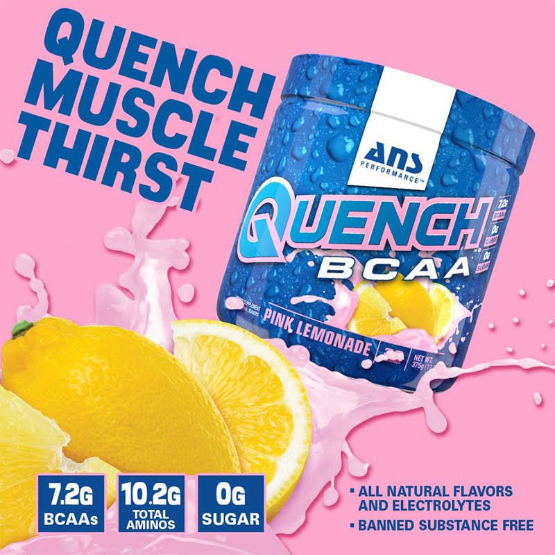 ANS performance quench BCAA 30 serving suplemen fitness recovery gym