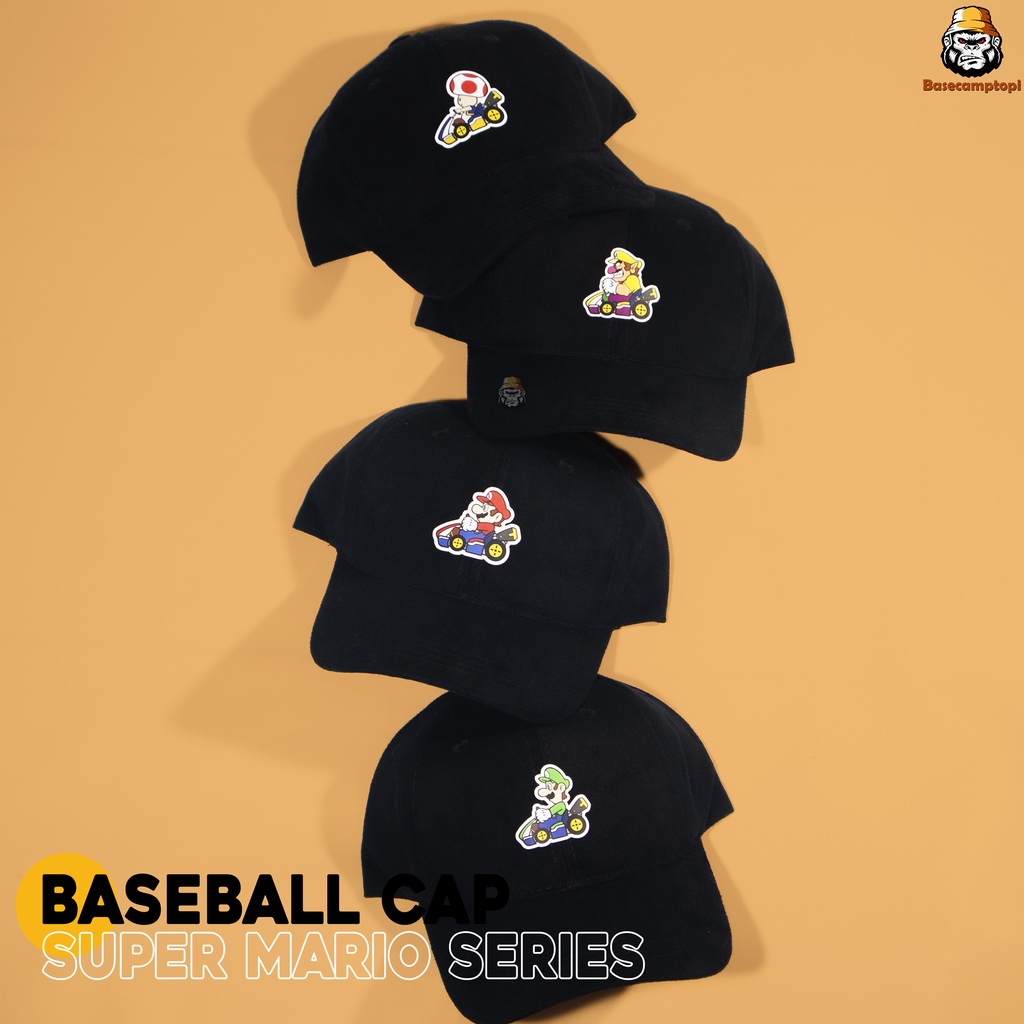 Topi Polo Caps Topi Baseball  Distro Pria Wanita Super Mario Series