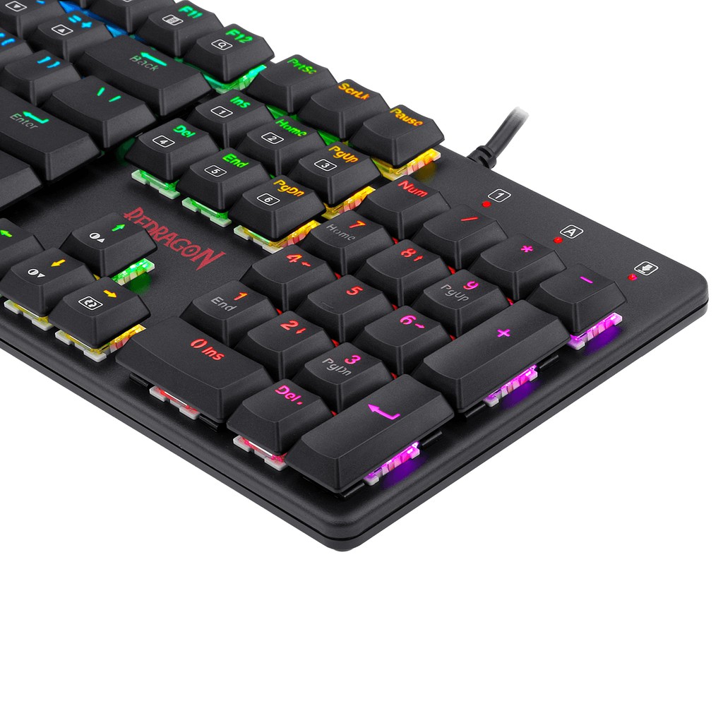 Keyboard Gaming Mechanical Redragon Wired usb Macro program Low Profile switch RGB SHRAPNEL K589RGB