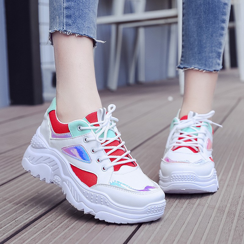 Sepatu Wanita Import Sneakers Wanita Putih Sepatu Olahraga Sneaker Cewek Sport Running shoes SP-117