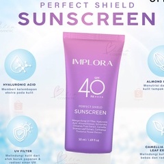 *galerybeautysemarang* IMPLORA Perfect Shield Sunscreen SPF 40 PA++++ | Sunscreen Wajah | Pelindung dari Sinar Matahari