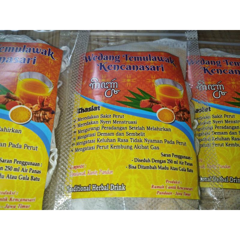 

wedang temulawak kencanasari
