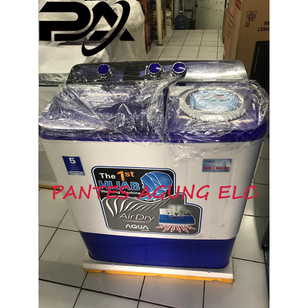 MESIN CUCI 2 TABUNG AQUA QW950XT / QW980XT 9KG khusus bdg