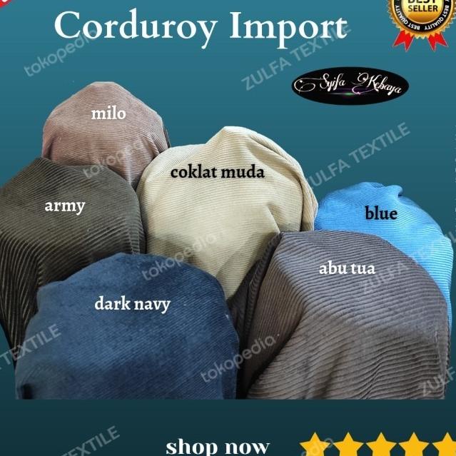 bahan kain kodorai. kain corduroy oray cordoray. bahan celana jaket - harga 50 cm