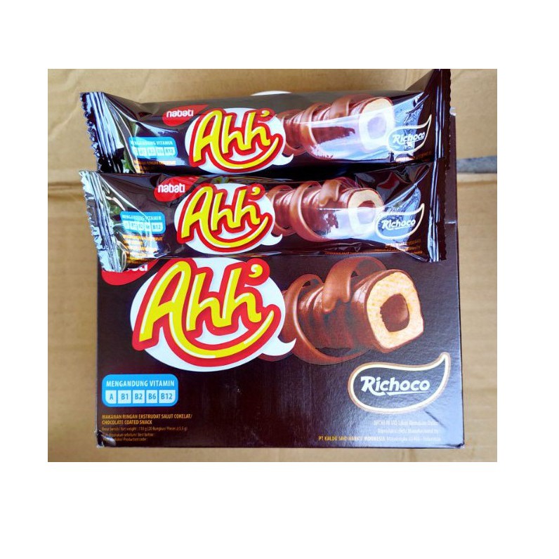 Richoco Nabati Ahh Cokelat isi 20 pcs @ 4 gr - (HARGA 1 BOX)