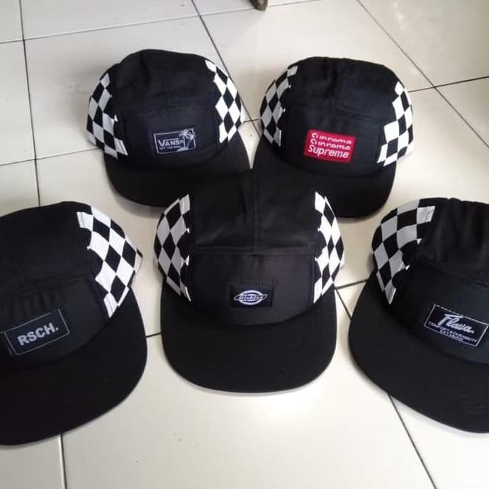 Versi Anak Dewasa Topi Baseball 5 Panel Cap Hat Rsch Fila_ Supreme Vans 3 Sco Efg Polos Pria Wanita