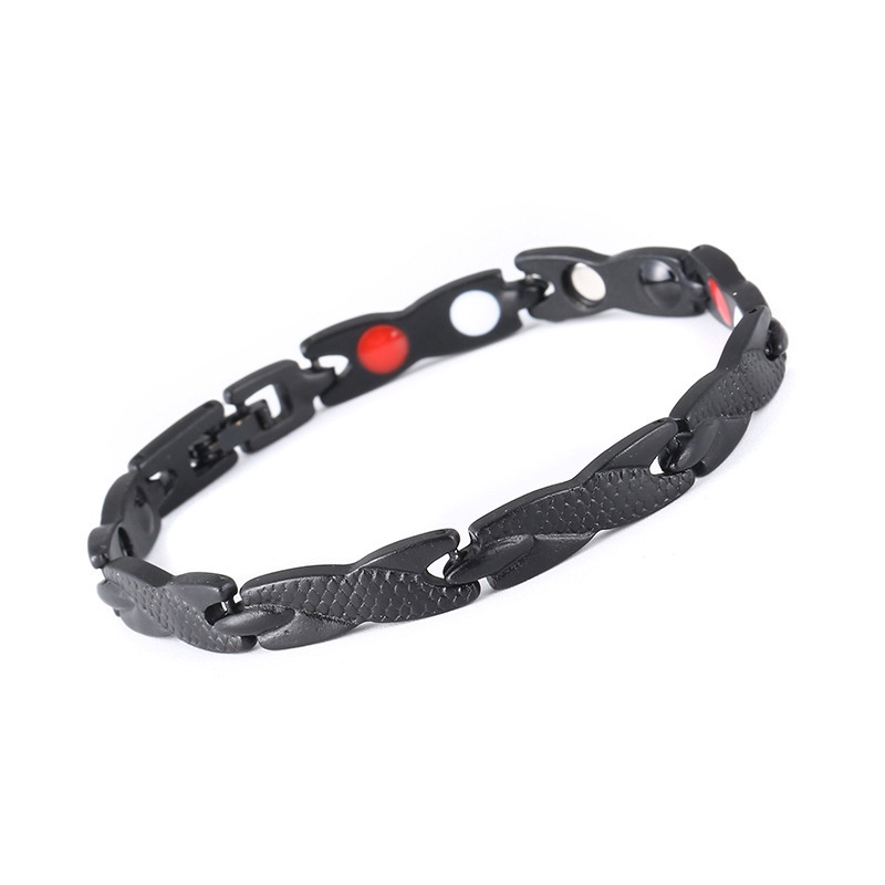 Gelang Motif Naga Untuk Pria wanita  kesehatan pola naga emas hitam titanium wanita anti karat perak silver aksesoris wanita bracelet