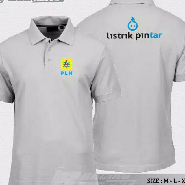 POLOSHIRT KAOS POLO PLN LISTRIK PINTAR BAJU DISTRO PLN LISTRIK PINTAR KAOS LISTRI PINTAR