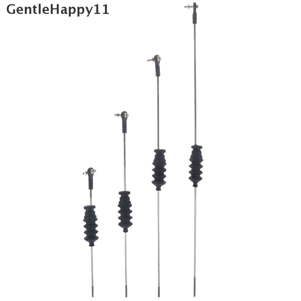 Gentlehappy RC Model Boat Push Rod Kit Include M2 Ujung Batang+Seal Bellow Karet+Batang Tarik M2