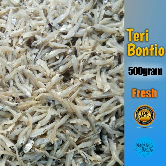 

IKAN ASIN TERI LAMPUNG BUNTIAU KERING TANPA KEPALA FRESH per 500gr