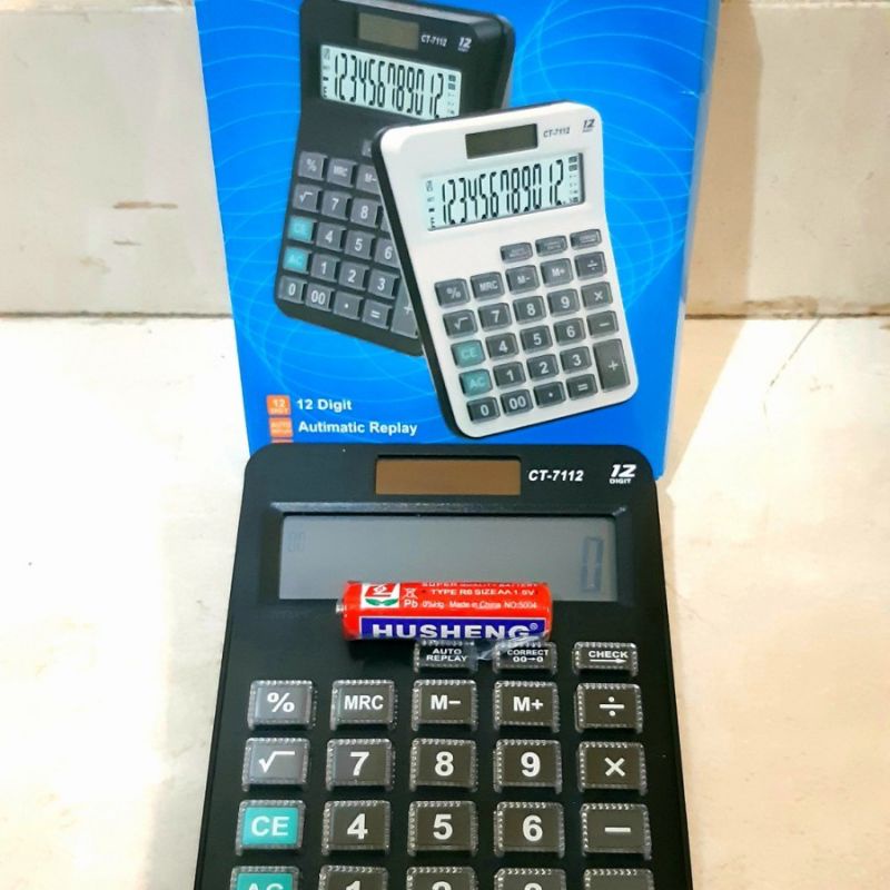 

0CT 7112 Kalkulator 12 Digit - Check And Correct - Kalkulator Pasar - Kalkulator Dagang