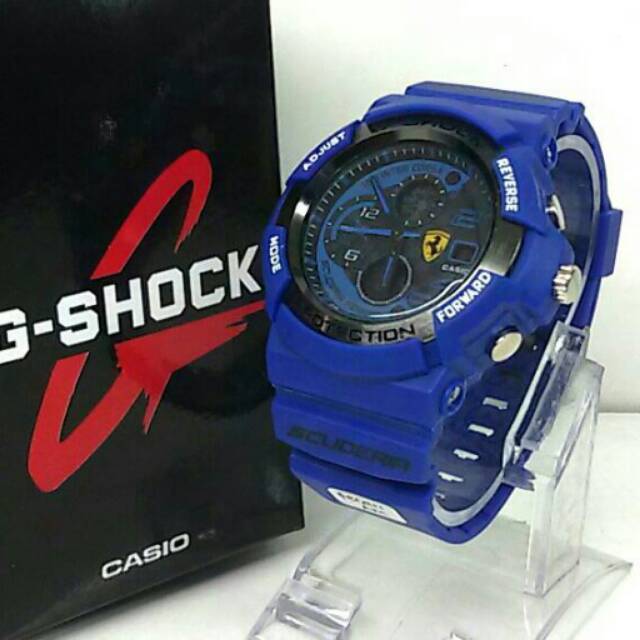 Jam tangan casio gshock ferrary blue kw super