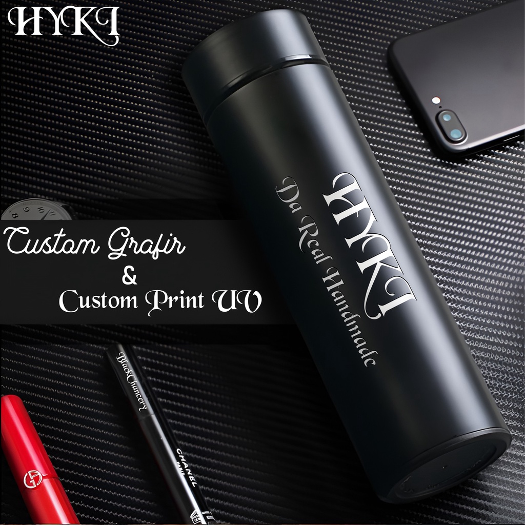 Tumbler Custom Grafir Nama Tulisan Logo Foto/ Termos Custom Grafir