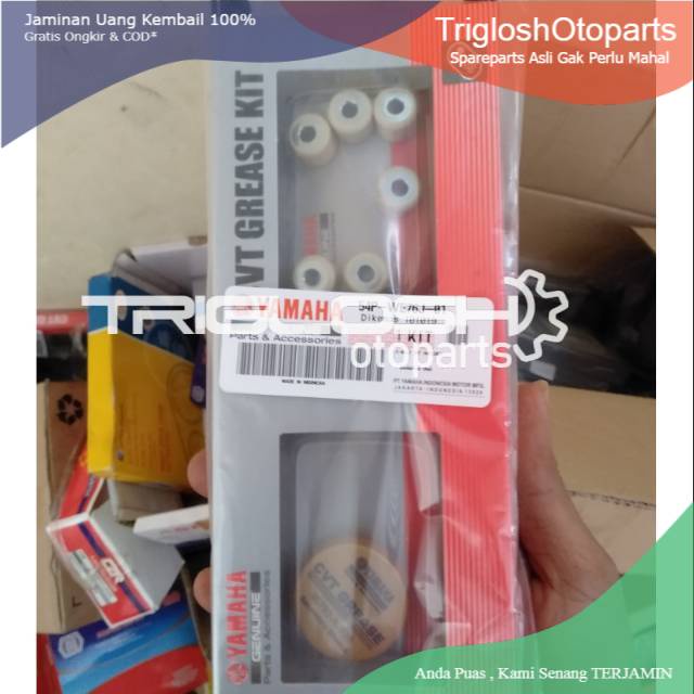 MURAH Vbelt plus roler asli Yamaha Mio j.soul GT & x ride