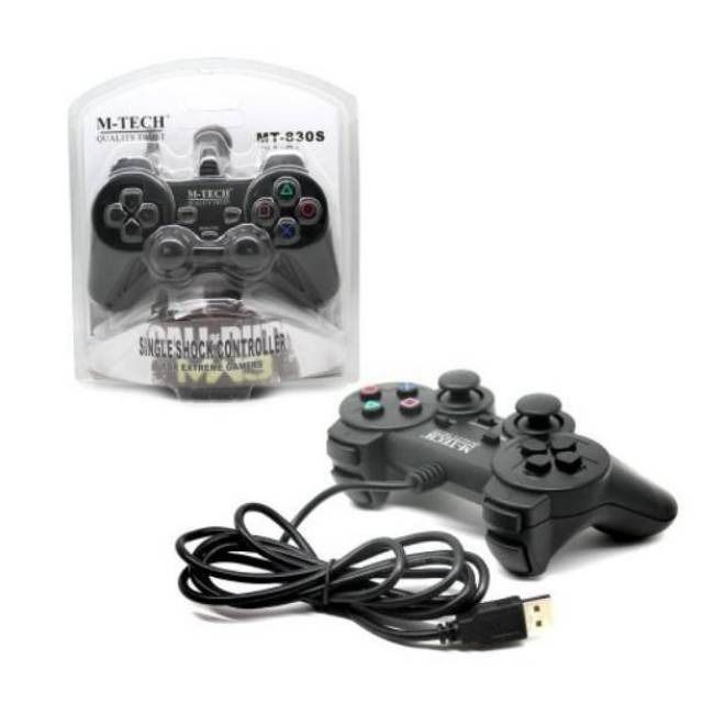 Game Pad Joy Stick PC Controller Vibrate Shock Getar Motor USB Single