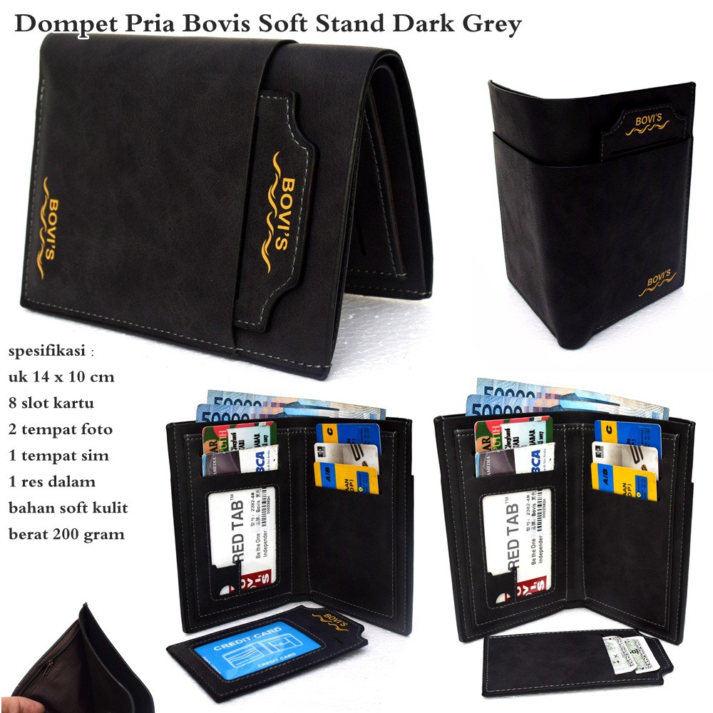 Dompet kulit  Pria Bovis Stand New Brown