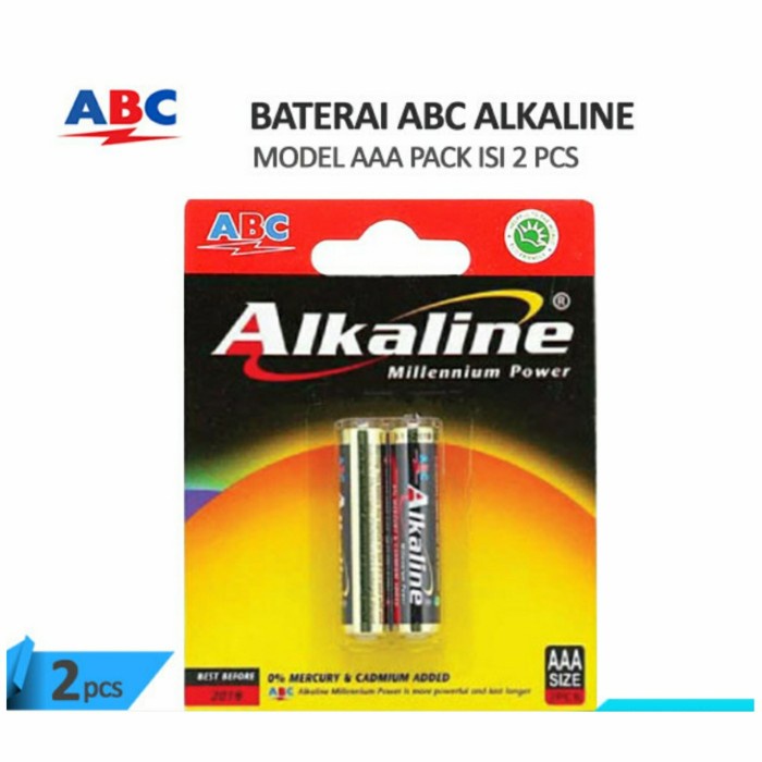 Baterai ABC Alkaline AAA A3 isi 2