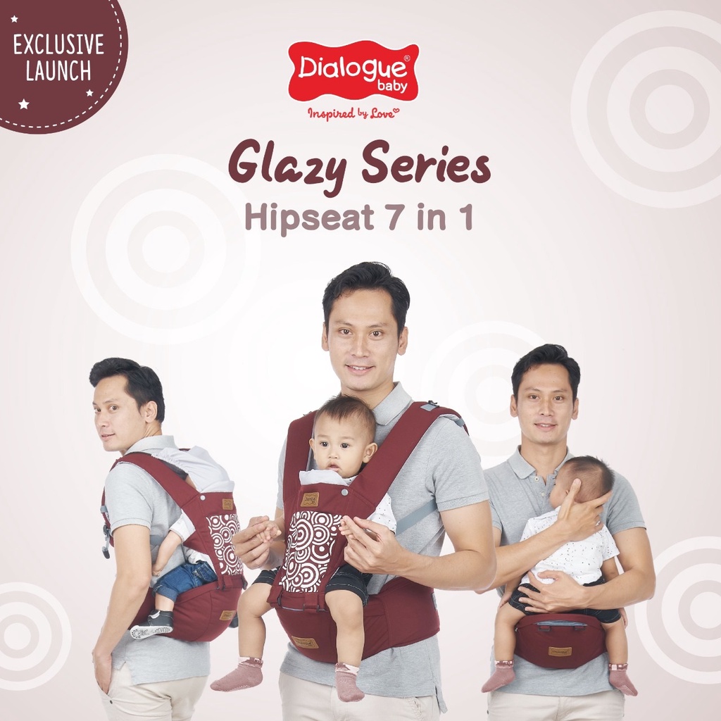 Gendongan Hipseat Dialogue 7 in 1 Leon - Glazy - Sparkie - Champion Series