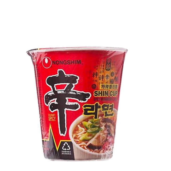 

Makin murah--Nong Shim Shin Cup Mie Instan Spicy Mushroom 2 x 72 gr