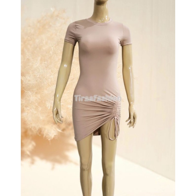 DRESS SERUT VIRAL BODYCON STRETCH  BRANDED TERMURAH