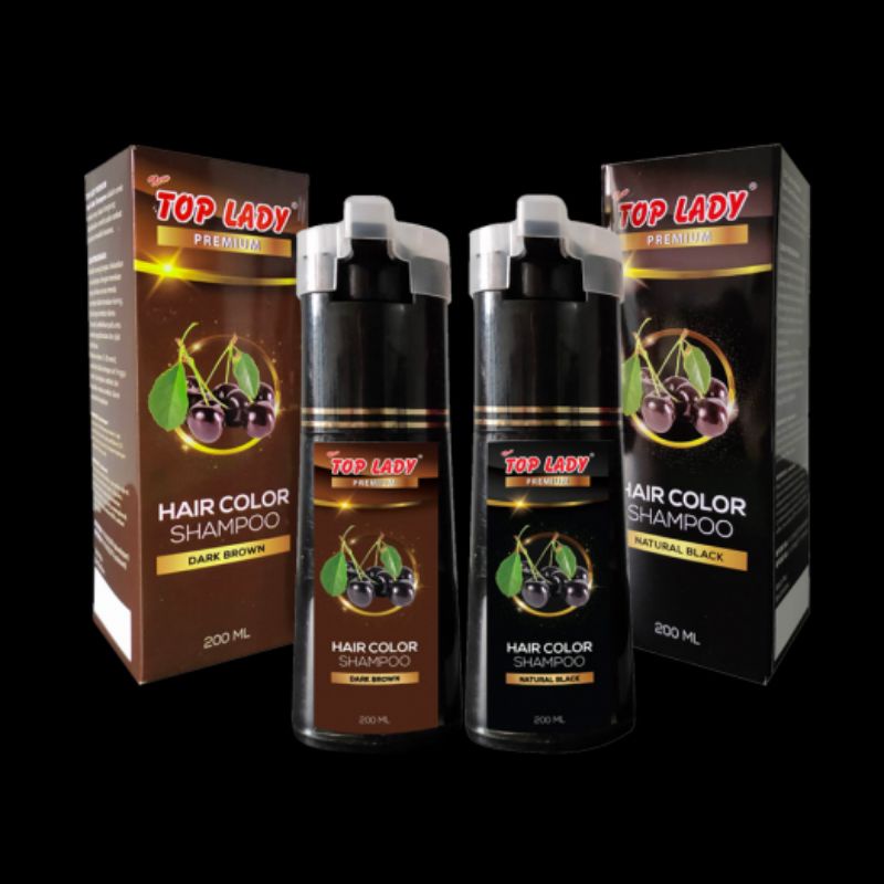 Top Lady premium hair color shampoo