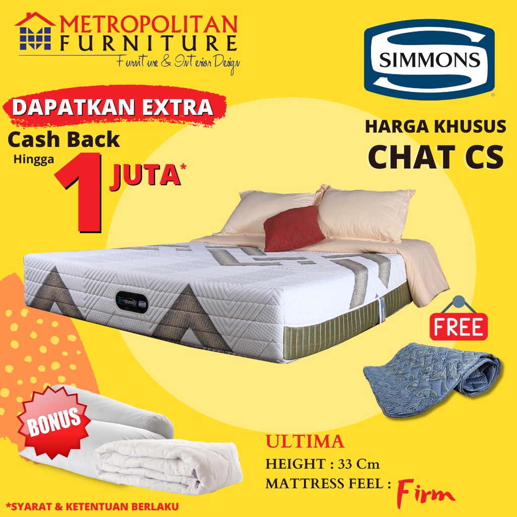 Kasur SIMMONS Springbed Ultima / Kasur Spring bed Simmons Orthopedic