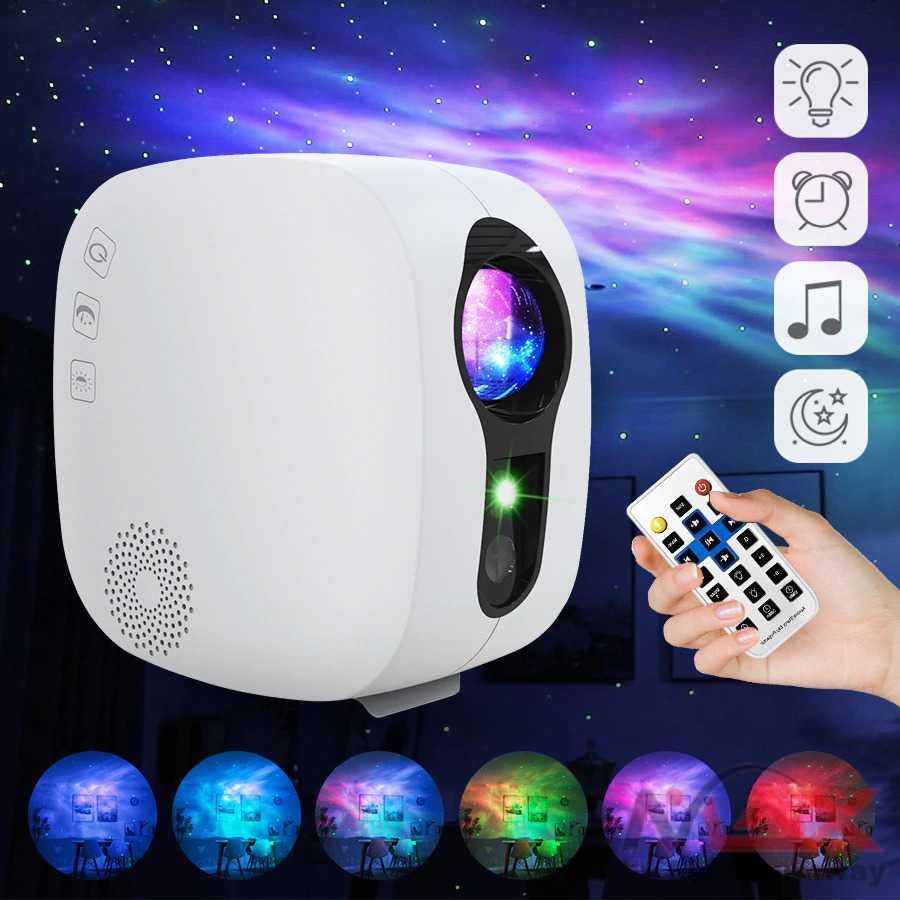 Lampu tidur anak proyektor langit malam bintang betaburan membuat anak cepat tidur Newstyle Lampu Proyektor Tidur Cahaya Bintang Bluetooth Speaker GX-334 Starry Sky Projector Blueteeth Music Speaker LED Night Light Projector Galaxy Nebula Ocean Star