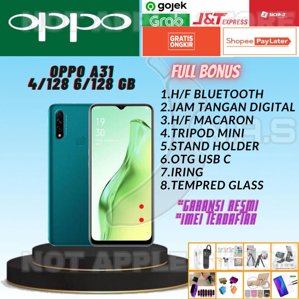 OPPO A31 RAM 4/128GB 6/128GB NEW BARU GARANSI RESMI