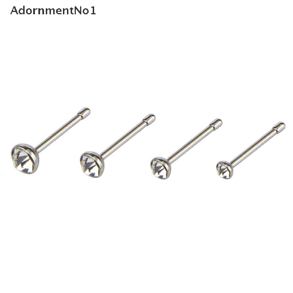 (AdornmentNo1) 22pcs / Set Cincin Tindik Hidung Bahan Stainless Steel