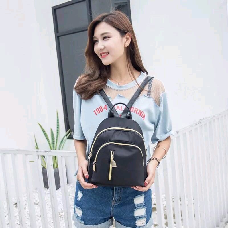 TAS RANSEL WANITA BACKPACK IMPORT TAS PUNGGUNG WANITA HITAM KOREAN STYLE