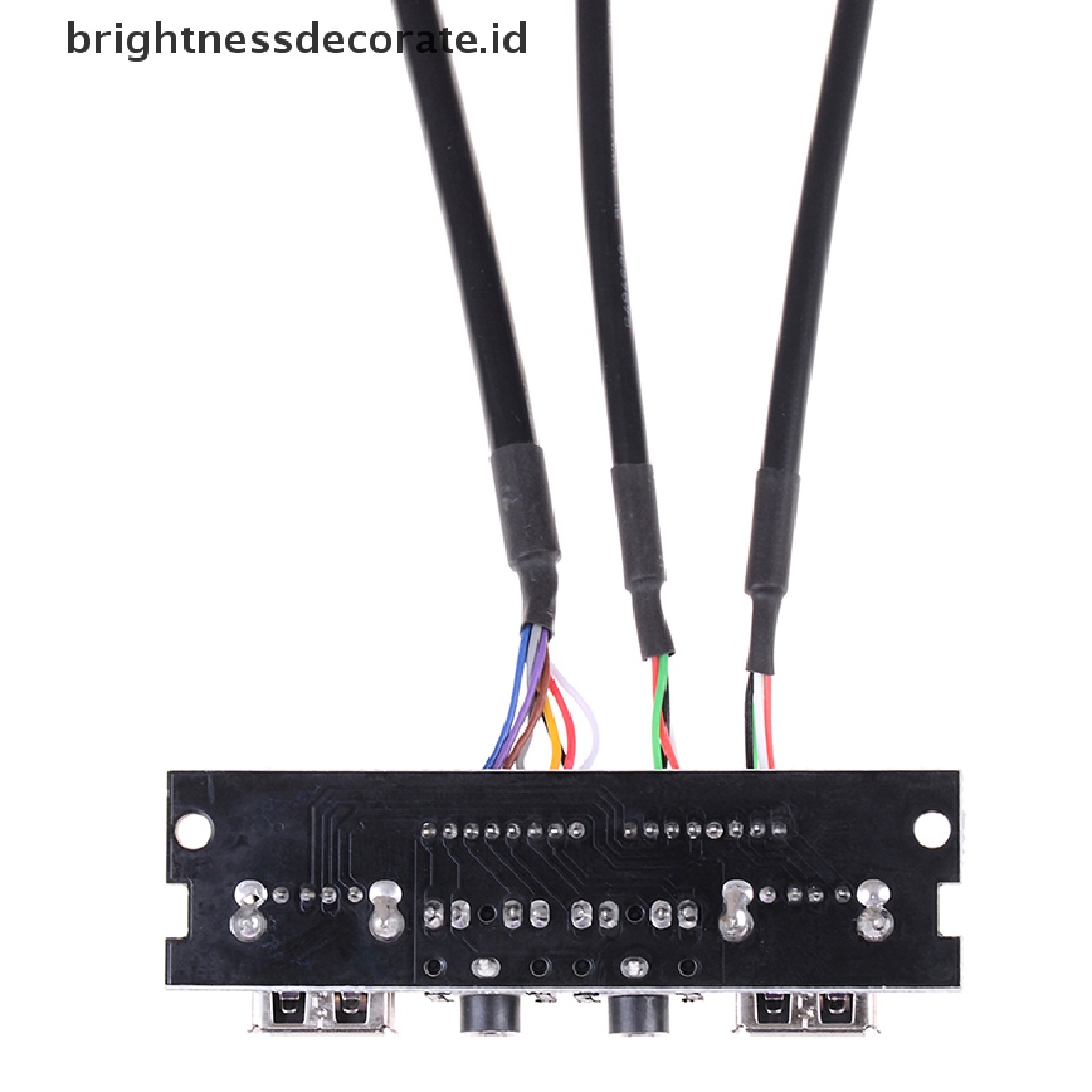 1pc Panel Depan Koneksi Usb 2.0 Audio Port Untuk Motherboard Komputer